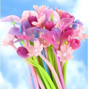 Color changing floral pens (set of 3)